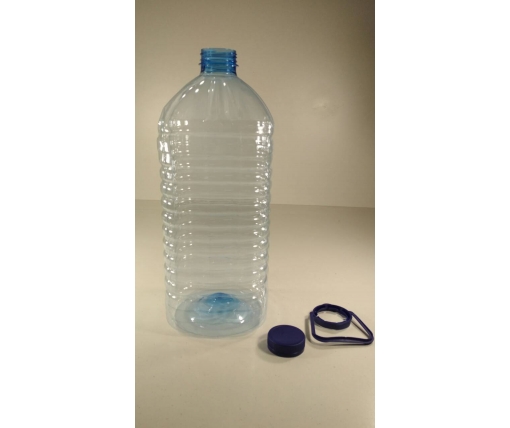 Пластиковая бутылка ПЭТ 6,0 л. прозрачная с крышкой (25 шт)