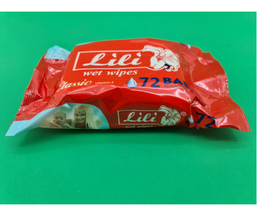 ᐉ Влажные салфетки для лица и рук  72шт Lili "Алоэ" (1 пачка)