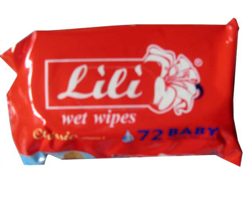 ᐉ Влажная салфетка  72шт Lili "Без запаха" (1 пачка)