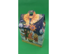 Новогодняя коробка для конфет (400грм) Коляда №228с  (1 шт)