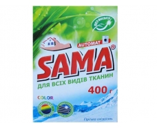 Стиральный порошок SAMA автомат 400 без фосфатовГорная свежесть  (1 шт)