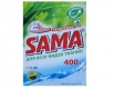 Порошок SAMA ручной 400 без фосфатов Горная свежесть (1 шт)