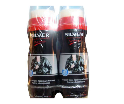 Крем-краска для кожаных курток и аксессуаров Silver премиум 100ml  (чёрный) (1 шт)