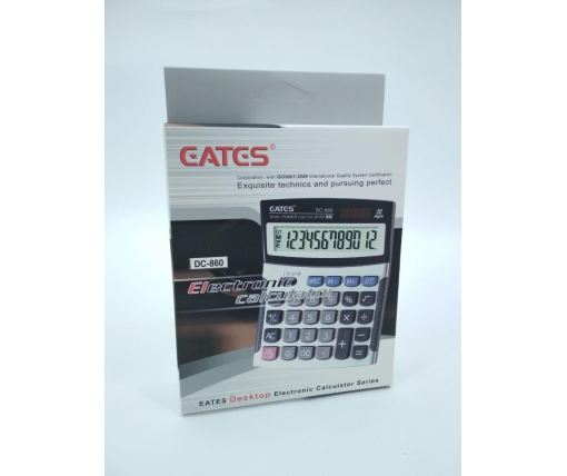 Калькулятор "EATES" DC 860(12разрядный 2питания) (1 шт)