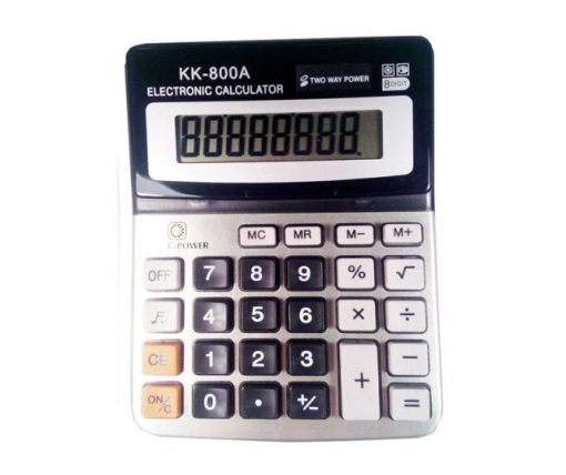 Калькулятор "KK 800A(8 разрядный 2питания) (1 шт)