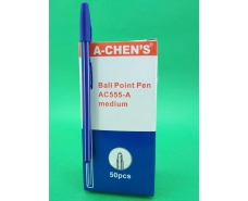 Ручка шариковая 0.7mm тм A-CHEN ~S   AC555-A (50 шт)