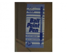 Ручка шариковая 1.0 mm тм "Tianjiao "501P" синий (24 шт)