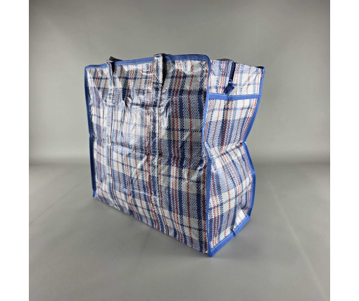 Сумка полипропиленовая, хозяйственная , клетчатая №-1 (36*38*18) (1 шт)