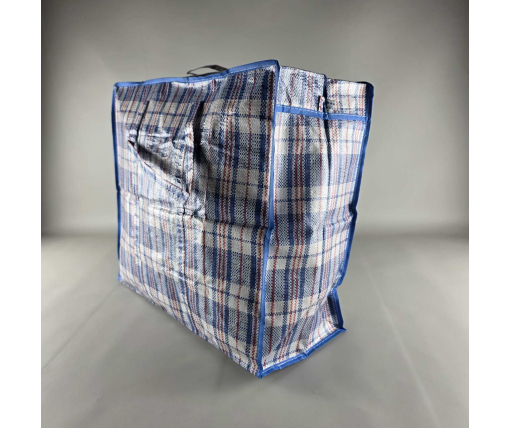 Сумка полипропиленовая, клетчатая . хозяйственная №-3 (ш 50-д 45-г 20) (1 шт)