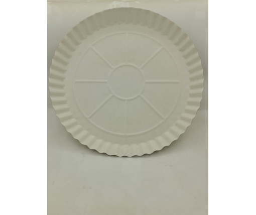 Бумажная тарелка под пиццу 300мм белая (100 шт)