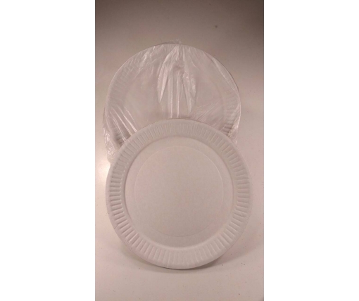 Одноразовые тарелки бумажные   диаметр 210мм (100 шт)