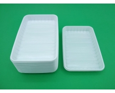 Одноразовая тарелка прямоугольная   пластиковая (размер 155х225мм) (100 шт)