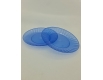 Одноразовая тарелка  стеклоподобная диаметр 205 мм  синяя (10 шт)