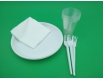 Набор пластиковой посуды   "Универсальный "на 6 персон ТМ "Супер торба" (1 пачка)