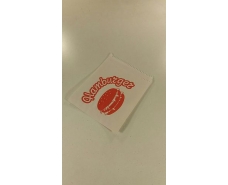 Пакет бумажный "гамбургер "12см*16см белые с надписью (5000 шт)