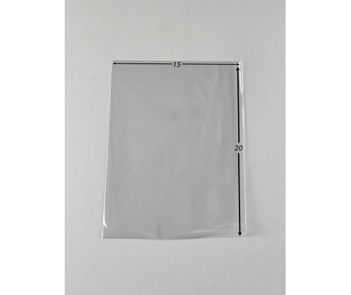 Пакет БОПП полипропиленовые фасовочные без липкой ленты 15*20\25мк (1000 шт)