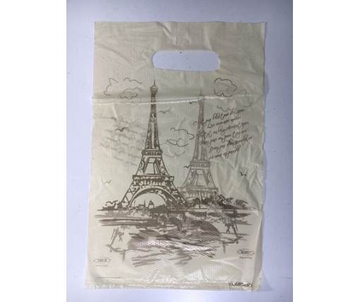 Пакеты с вырубной ручкой (20*30) "Париж"ХВГ (100 шт)