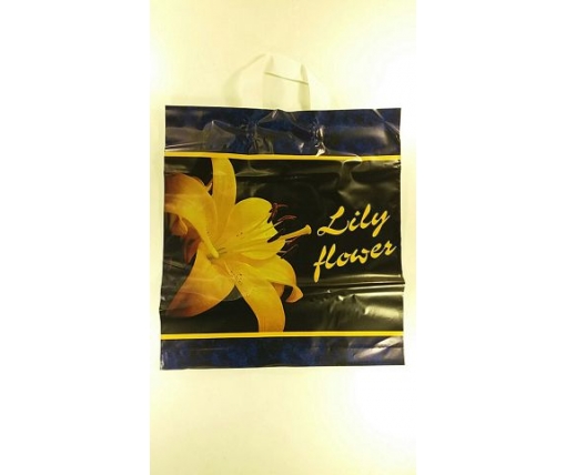 Пакет с петлевой ручкой ср п "Желтая лилия"(38х42+3) 90мк ДПА (50 шт)