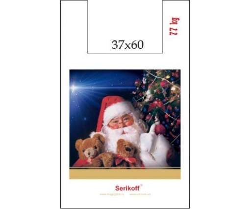 Полиэтиленовый Пакет (37+16*60\35мк) Дед Мороз Джерела (100 шт)