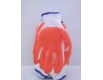 Хозяйственные перчатки Залитая Оранжевая (13кл/3н) (12 пар)