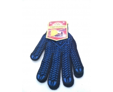Хозяйственные перчатки плотные черная (10кл/3н) (10 пар)