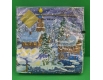 Новогодняя бумажная салфетка (ЗЗхЗЗ, 20шт) LuxyНГ Накануне рождества  (004) (1 пачка)