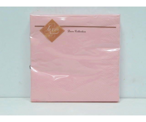 Дизайнерская салфетка (ЗЗхЗЗ, 20шт) Luxy Розовая (3-10) (1 пачка)