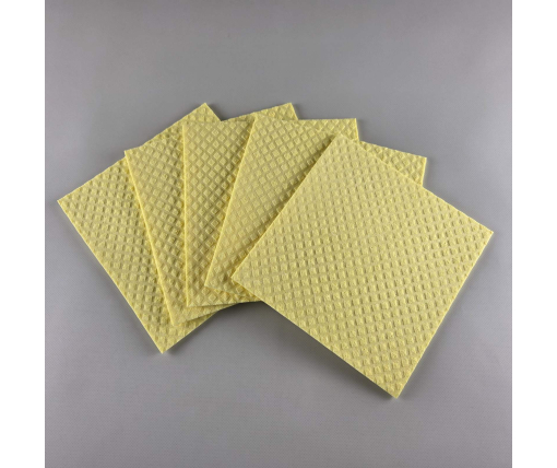 Губчатая влагопоглощающая салфетка из натуральной целлюлозы 5шт (18*18) PRO (1 пачка)