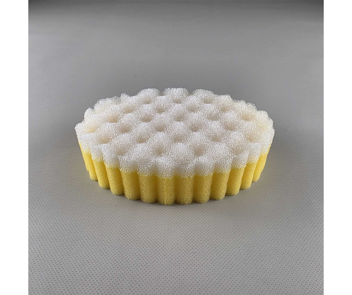 Поролоновая Мочалка Ромашка с массажным слоем(МАЛЕНЬКАЯ) (1 пачка)