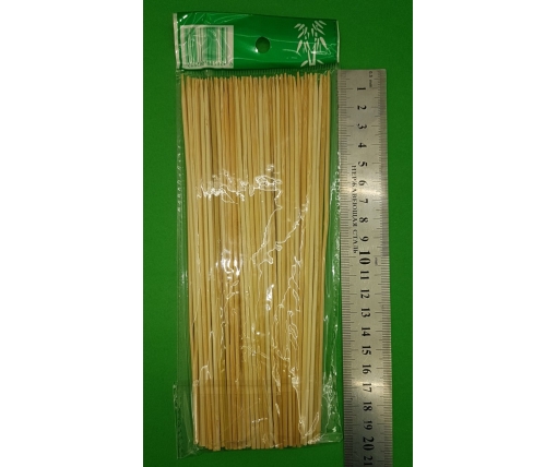 Бамбуковая Палочка для шашлыка (100шт) 20см 2.5mm (НЕ ТОЧНОЕ КОЛИЧЕСТВО) (1 пачка)