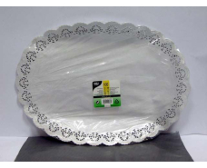 Салфетка ажурная  овальная 37х50 (100шт) (1 пачка)