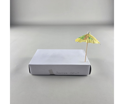 Шпажки деревянные для канапе "Зонтик" 135шт 10см (1 пачка)