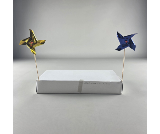 Шпажки деревянные для канапе "Мельница" 50шт 15см (1 пачка)