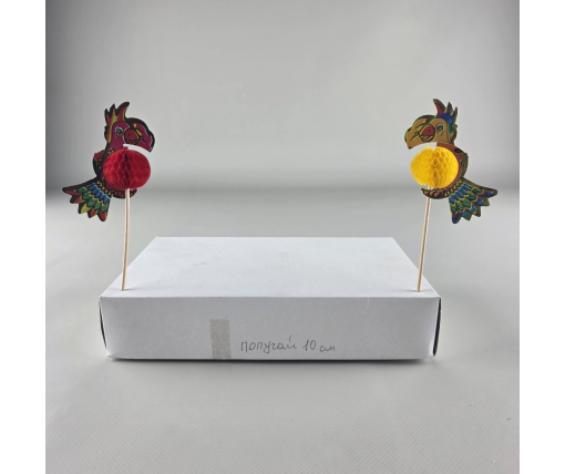 Шпажки деревянные для канапе "Попугай" 100шт 10см (1 пачка)