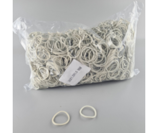 Банковская Резинка  №30 ( белая )*1,5мм  1 кг "Plast" (1 пачка)