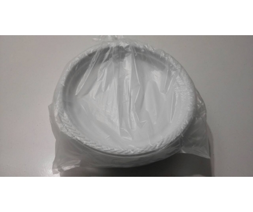 Тарелка пластиковая одноразовая d=205 мм  (100 шт)