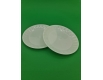 Тарелка пластиковая стекловидная размер 160мм   Белая (10 шт)