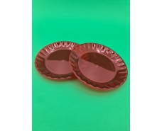 Десертная стекловидная тарелка размер 16см  Красная (10 шт)