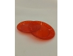 Десертная стекловидная тарелка размер 16см  Красная (10 шт)