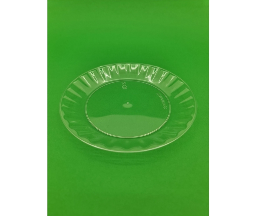 Стекловидная тарелка размер 16см Прозрачная (10 шт)
