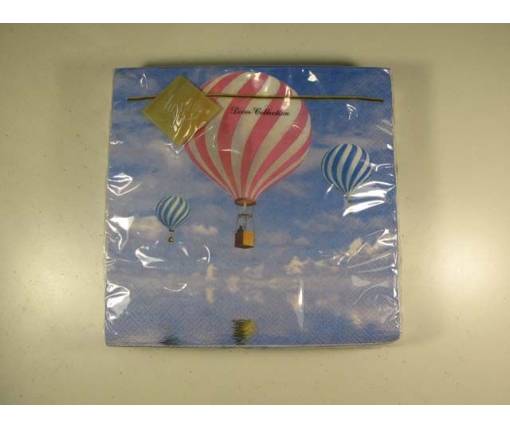Дизайнерская салфетка (ЗЗхЗЗ, 20шт) Luxy  Воздушные шары 116 (1 пачка)