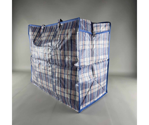 Сумка полипропиленовая, клетчатая . хозяйственная №-4 (48*54*25) (1 шт)