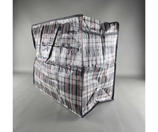 Сумка полипропиленовая, клетчатая . хозяйственная №-4 (48*54*25) (1 шт)