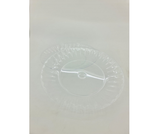 Одноразовая тарелка  стеклоподобная диаметр 205 мм  прозрачная (10 шт)