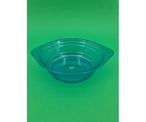 Тарелка одноразовая  стеклоподобная диаметр 500 мл  синяя (10 шт)