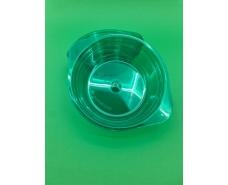 Тарелка одноразовая  стеклоподобная диаметр 500 мл  зеленая (10 шт)