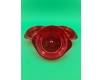 Тарелка одноразовая  стеклоподобная диаметр 500 мл  красная (10 шт)