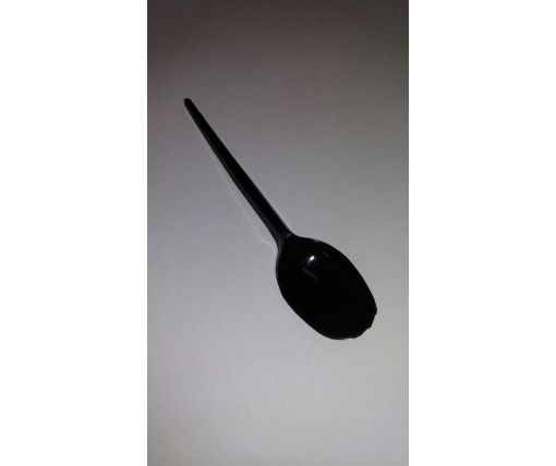 Ложка одноразовая   столовая черная Юнита (100 шт)