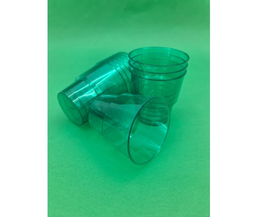 Стакан стеклоподобный (без ножки) 200 гр зеленый 36Х25 (25 шт)