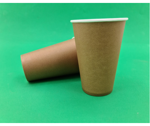 Стакан гофрированный 400мл  (12oz) "  KRAFT   Маэстро (50 шт)